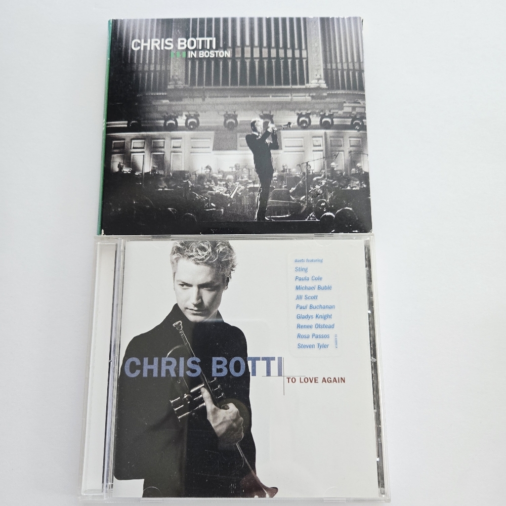 Chris Botti To Love Again/Chris Botti In Boston Lot of 2 Cds + DVD Good Used
